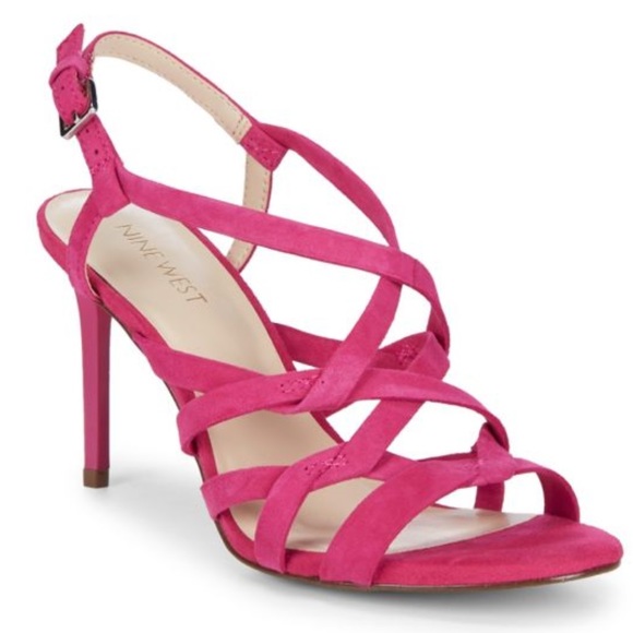 nine west pink sandals